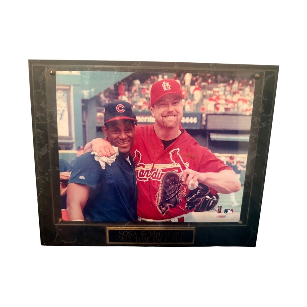 Sammy Sosa & Mark McGwire "All‎ Time HR Kings" Framed MLB Photo Plaque Display